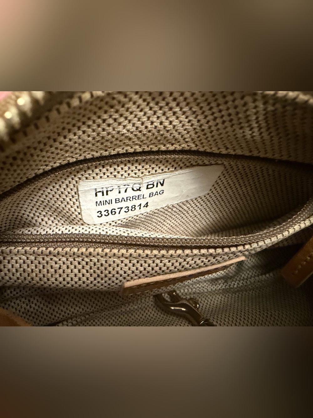 Vintage Dooney & Bourke Signature Mini Barrel Bag, - Picture 7 of 8